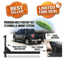 Tailgate Umbrella Hitch Mount For Standard 2 Trailer Hitch Receiver Black Tailgate Umbrella Hitch Mount For Standard 2 Trailer Hitch Receiver Black