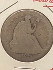 1875 P U.S. Liberty Seated Silver Half Dollar - 90% Silver