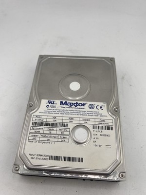 Maxtor 51024U2 Hard Disk Drive HDA 02A PCBA 09A 11A DA6207V0