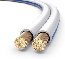 PureLink Lautsprecherkabel OFC 2x2,50mm² 10m weiß Referenzklasse Hifi Vollkupfer