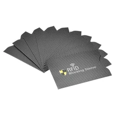RFID Blocking Credit Card Sleeves Protect NFC Holder Black 20Pcs