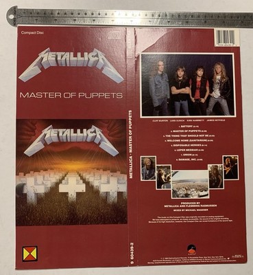 Metallica - Master Of Puppets CD Longbox Wall Art 1986 Elektra