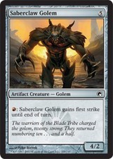 Saberclaw Golem~200/249~LP~Scars of Mirrodin~MTG