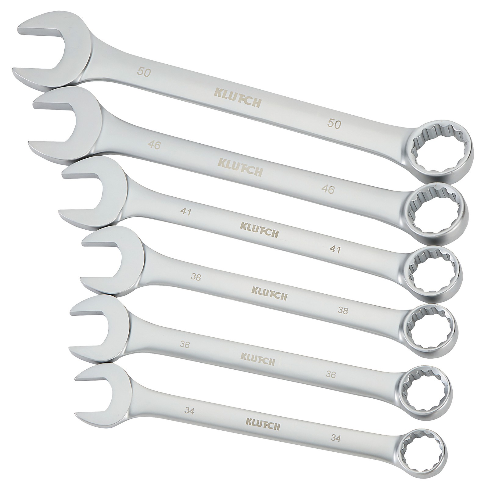 Klutch 6-Pc. Jumbo Metric Combination Wrench Set, Model# 31599A