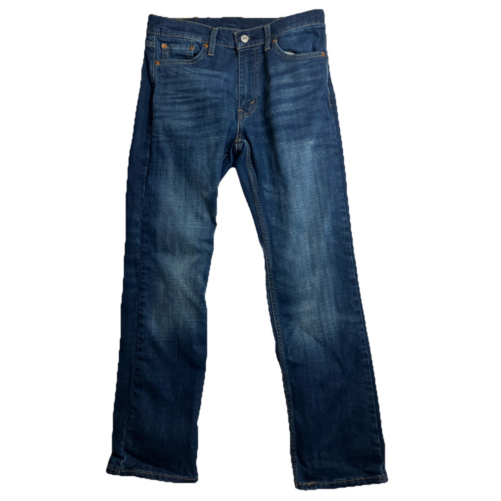 Levi's 527 Jeans Mens 30x30 Slim Bootcut Medium Wash Stretch Denim Work Wear