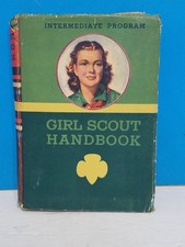 Vintage 1940 Girl Scout Handbook Intermediate Program HC WWII Era 1941 Inscribed