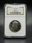 1964 PF 67 50C Accented Hair Damaged Slab NGC 90% Silver Coin