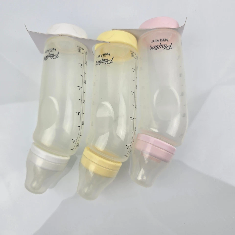 Juego de 3 biberones Playtex VentAire 9 oz estándar de flujo rápido sin BPA 2011 de colección Foto 3 de 4