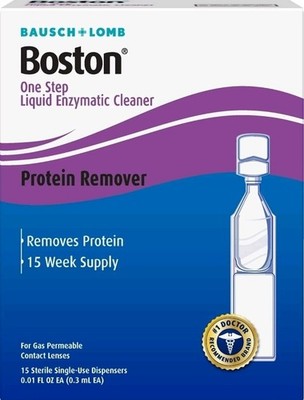 Boston One Step Liquid Enzymatic Cleaner, Protein Remover 0.01 Fl Oz 1 Box 06/27