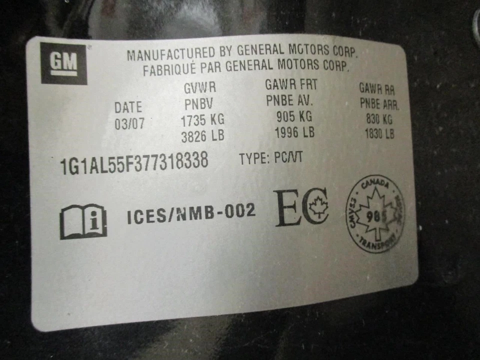 Motor de arranque Chevrolet Cobalt 2007 89018113 1897 Foto 4 de 4