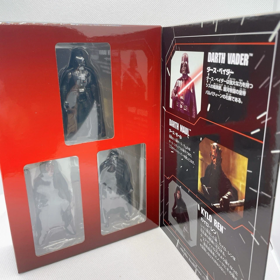 Boneco de Metal Star Wars Dark Side Conjunto DarthVader Maul KyloRen Japão Exclusivo Novo - Imagem 4 de 4