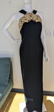 Scott McClintock Vintage Black Velvet Evening Gown Size 10