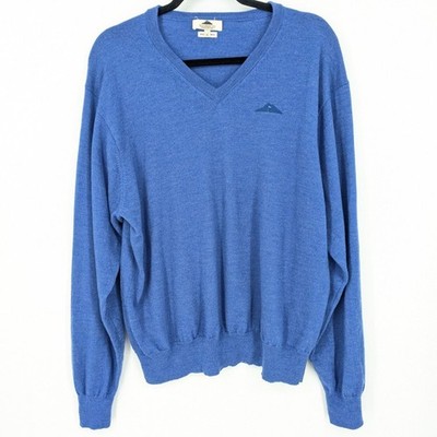 Vintage Wade Hampton Golf Club Merino Wool V Neck Sweater Heritage Casual XLarge