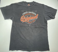 VTG 1993 Harley Davidson Eagle Harley Davidson T Shirt Medium Black Biker Motor