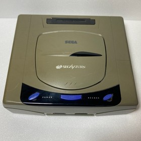 SEGA Saturn Console Gray HST-3210 w/ Controller, Cables & Virtua Fighter2 Tested