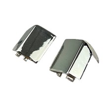 Renault - R17 - Paire d'embouts de baguette - Finition chromée