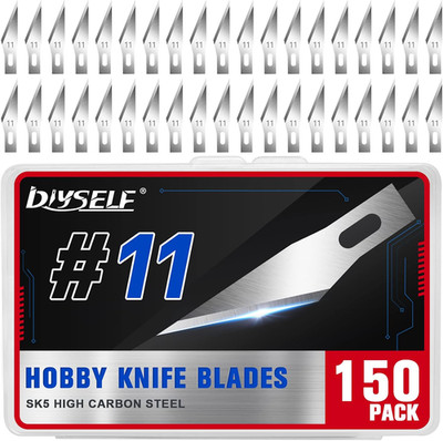 DIYSELF 150 PCS #11 Exacto Knife Blades for Art and Craft Projects