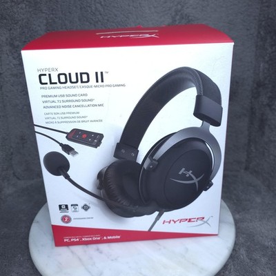 HyperX Cloud II Pro Gaming Headset PC PS4 Xbox One Mobile 7.1 Surround Black