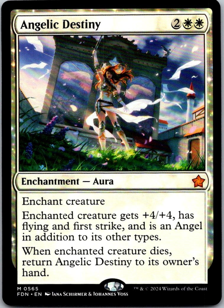 ANGELIC DESTINY 565 MYTHIC FOUNDATIONS MAGIC: THE GATHERING NEAR MINT