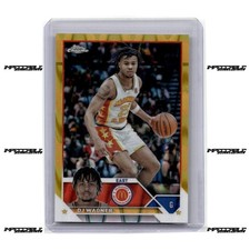 2023 Topps Chrome McDonald's A/A - Gold Raywave #11 DJ Wagner Rookie /50