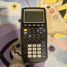 Texas Instruments TI-83 Plus Graphing Calculator  Black Tested Works With Cover