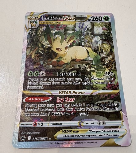 Leafeon VSTAR GG35/GG70 Crown Zenith Galarian Gallery Ultra Rare Holo