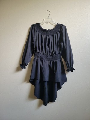 New Look Women's Blouse Short Front Long Back Top Long Sleeve Sz XL