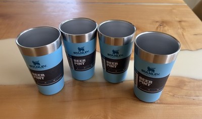 Stanley Adventure Stacking Beer Pint 16 oz Blue Set of 4   New