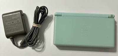 Nintendo DS Lite Console Ice Blue w/ Charger Tested 