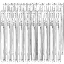 20 Pc 5 or 10 Ml Clear Plastic Fine Mist Bottle Mini Perfume Sample Spray Bottle