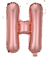 Balloon Letter  H  Rose Gold 16 Inch