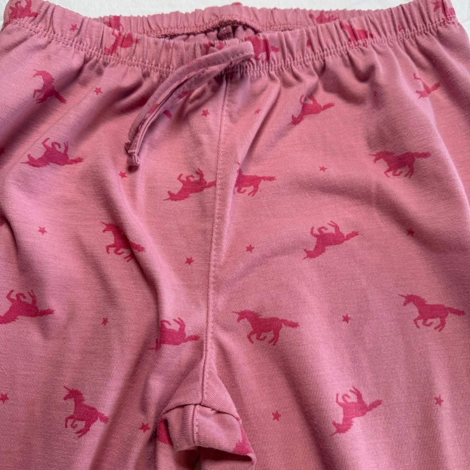 Pantalones para dormir GAP niños niñas rosa talla 10 poliéster reciclado Foto 3 de 3