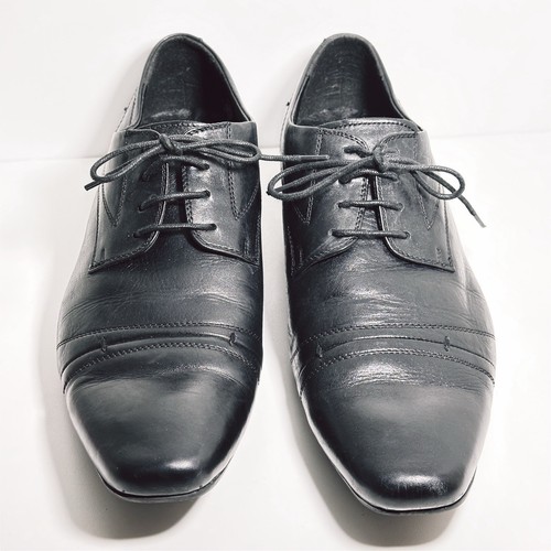 Windsor Smith Men’s Black Leather Dress Shoes Size 9au 43eu Oxford Style Lace Up - Bild 7 von 18