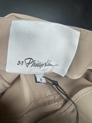 3.1 Phillip Lim Belted Utility Midi Skirt Khaki Zipper Size 0