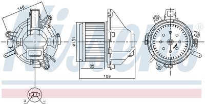 Nissens 87608 InnenraumgebläSe FüR CitroËN Ds Opel Peugeot Vauxhall-image
