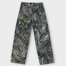Kids Mossy Oak Camo Cargo Pants Boys Girls Outdoor Hunting Camping Size 10 12