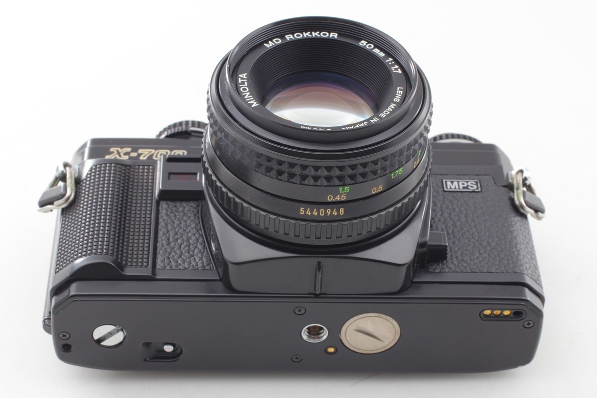 Near MINT ] MINOLTA New X-700 Film Camera Black MD 50mm f/1.7 lens