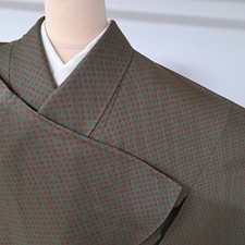 Koshida Pure Silk Kimono Sleeve Dress 69cm Length Loose Fit Japan