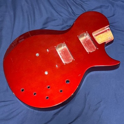 Burny LS GB460 Electric Guitar Body Candy Apple Red Single Cutaway Lightweight