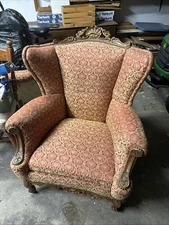 Antique Chairs And Foot Stool