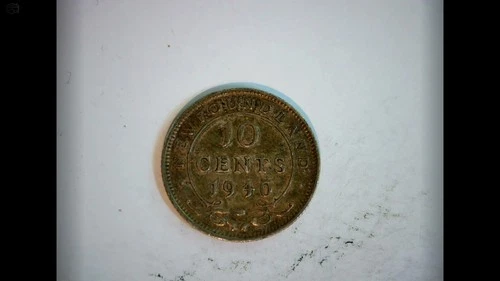 1940 Newfoundland 10 Cents — photo from the most recent tracked eBay sale
