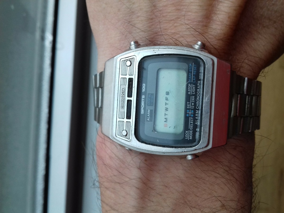 Seiko VINTAGE (70´s) DIGITAL A639-5020 CHRONOGRAPH SPORTS 100
