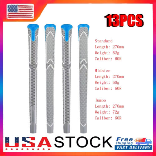 13Pcs Golf Club Grip CPX TPE Rubber Golf Grip Anti-Slip Standard Midsize /Jumbo