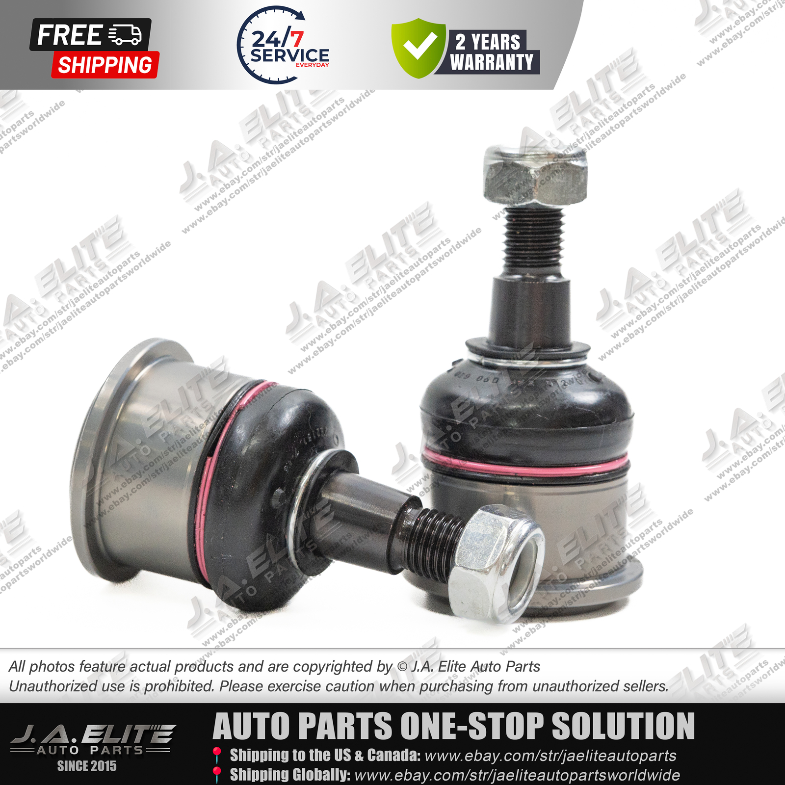 2pcs Upper Control Arm Ball Joint for Bentley Arnage, Rolls Royce Silver Seraph