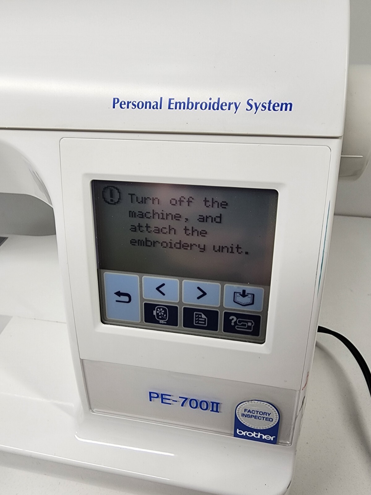 Brother PE700II Embroidery Sewing Machine Only eBay