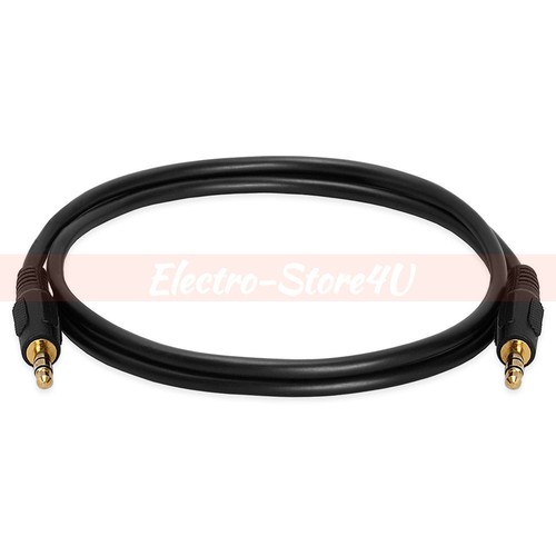 Cable macho a macho de 3 pies 6 pies 12 pies 25 pies 50 pies 100 pies Lote de audio estéreo auxiliar 1/8 " - Imagen 3 de 8