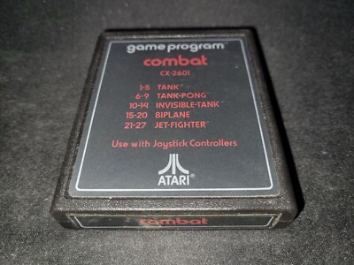 1978 Combat Atari 2600 Video Game Cartridge Complete W/ box CX2601