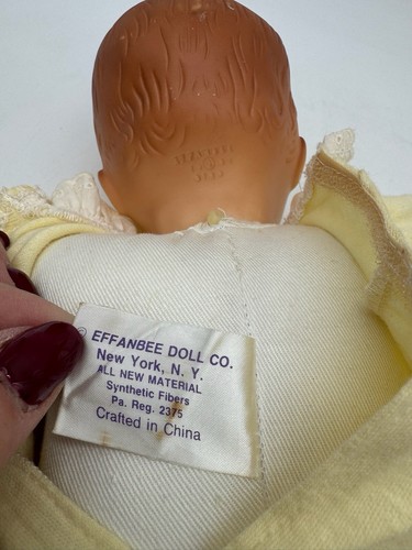 1989 Effanbee Baby Doll #8162 Musical Button Nose Original Box TESTED SEE VIDEO - Picture 9 of 12