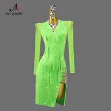 Dance costumes, women's stage costumes, line skirts, Latin dance evening dresses
