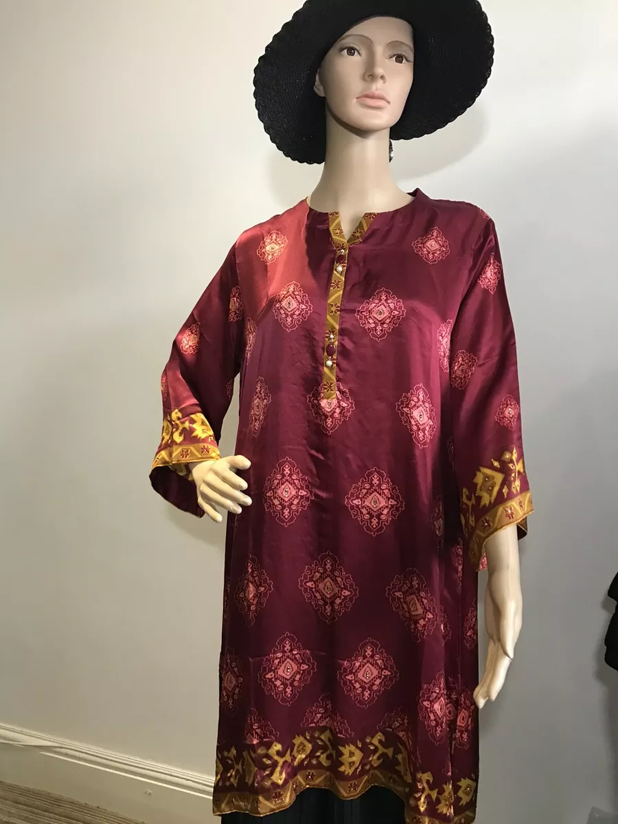 Original Nishat Pure Silk Kurti Kurta Size S Agha Noor Maria B